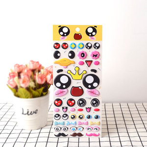 DIY pegatinas hinchadas de dibujos animados <span class=keywords><strong>Kawaii</strong></span> 3D Paquete de pegatinas para la decoración personalizada 3D lindo ojo hinchado espuma estudiante pegatina para niños - Product Image 4