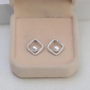 Clous d'oreille en argent S925 en forme d'ailes d'ange pour la fabrication de bijoux, supports asymétriques en alliage pour boucles d'oreilles, 6 mm, semi-finis, accessoires 2055 - Product Image 4