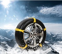 Cadenas de goma antideslizantes para neumáticos con correas para nieve de coche para tractor de jardín