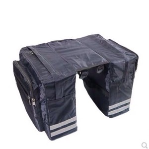 Bolsa trasera para bicicleta de gran capacidad con bolsillo con cremallera, bolsa para cuadro de bicicleta de montaña - Product Image 5
