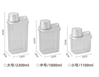 Distributeur de détergent à lessive pour l'organisation et le stockage de la buanderie Savon à lessive liquide