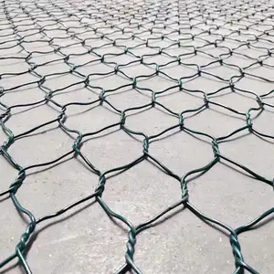 Leadwalking esagonale gabbio in pietra gabbia a basso tenore di carbonio in acciaio zincato rete di gabbioni in PVC rivestito esagonale maglia Gabion