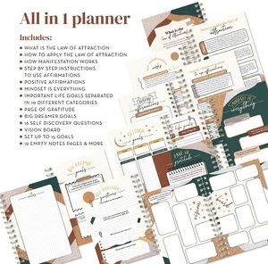 Uptodate购买精装正念激励自我保健表现日记激励笔记本每周计划 - Product Image 6