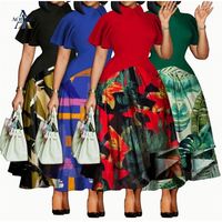 Robe d'été décontractée en mousseline à manches courtes, style africain tissé naturel, grande taille, élégante et tendance