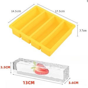 Bac à glaçons en silicone à quatre compartiments pour refroidir rapidement la bière et le whisky (vente en gros) - Product Image 2