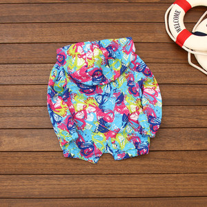 Vêtements pour enfants coréens en gros, vestes bomber en nylon coupe-vent provenant de sites de shopping - Product Image 4
