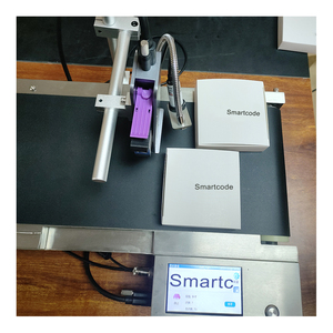 Tij Inkjet Print Date Heure Convoyeur de codes à barres Imprimante à jet d'encre Petit mini convoyeur automatique en acier inoxydable - Product Image 2