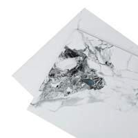 Europe Offre Spéciale Panneau mural en PVC gris imperméable à l'eau Marble LookFor Panneau mural de douche et revêtement mural de salle de bain Déco intérieure