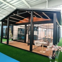Maison préfabriquée 2-3 chambres, maison modulaire préfabriquée, petite maison temporaire, maison conteneur portable extensible 20ft 40ft