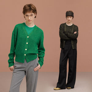 Jeans de Punto de Cintura Media, Corte Boot Cut, Holgados, para <span class=keywords><strong>Mujer</strong></span>, para Invierno - Product Image 2