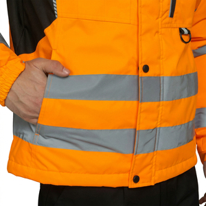Chaqueta de seguridad de alta visibilidad, impermeable, transpirable, antibacteriana y reflectante para la venta en línea. - Product Image 6