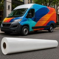 Rouleau de vinyle PVC auto-adhésif 120g 140g brillant mat résistant à l'eau écologique imprimable pour affiches grand format extérieur
