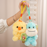 Porte-clés en peluche personnalisé, adorable animal, poupée en peluche douce, pendentif pour la décoration de sac et cadeau adorable