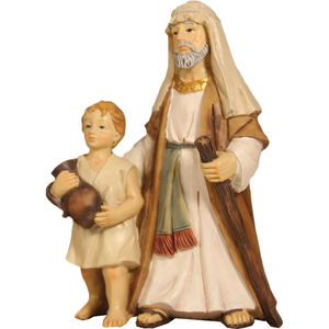 ZICOM 15cm Figurines de la Nativité de Noël Gardien du Temple avec Enfant Origine Allemagne Modèle 9069-K184-52 - Product Image 1