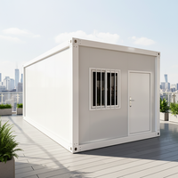 Maison conteneur préfabriquée moderne à assemblage rapide, portable, 20 pieds, taille personnalisable, démontable pour hôtel, bureau, habitation, 5 ans et plus