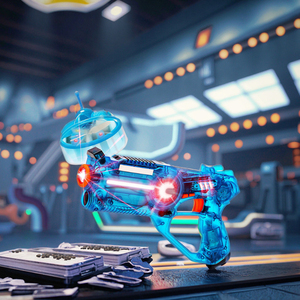 Jeu de tir au laser pour garçons en plastique ABS avec cible drone UFO volant - Effets LED de tir infrarouge, sons, <span class=keywords><strong>4</strong></span> modes, pour les âges de 2 à 13 ans - Product Image 2