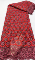 Robe de soirée nigériane 2026 de luxe avec sequins, tissu en dentelle guipure française en tulle africain pour femmes, idéale pour les mariages