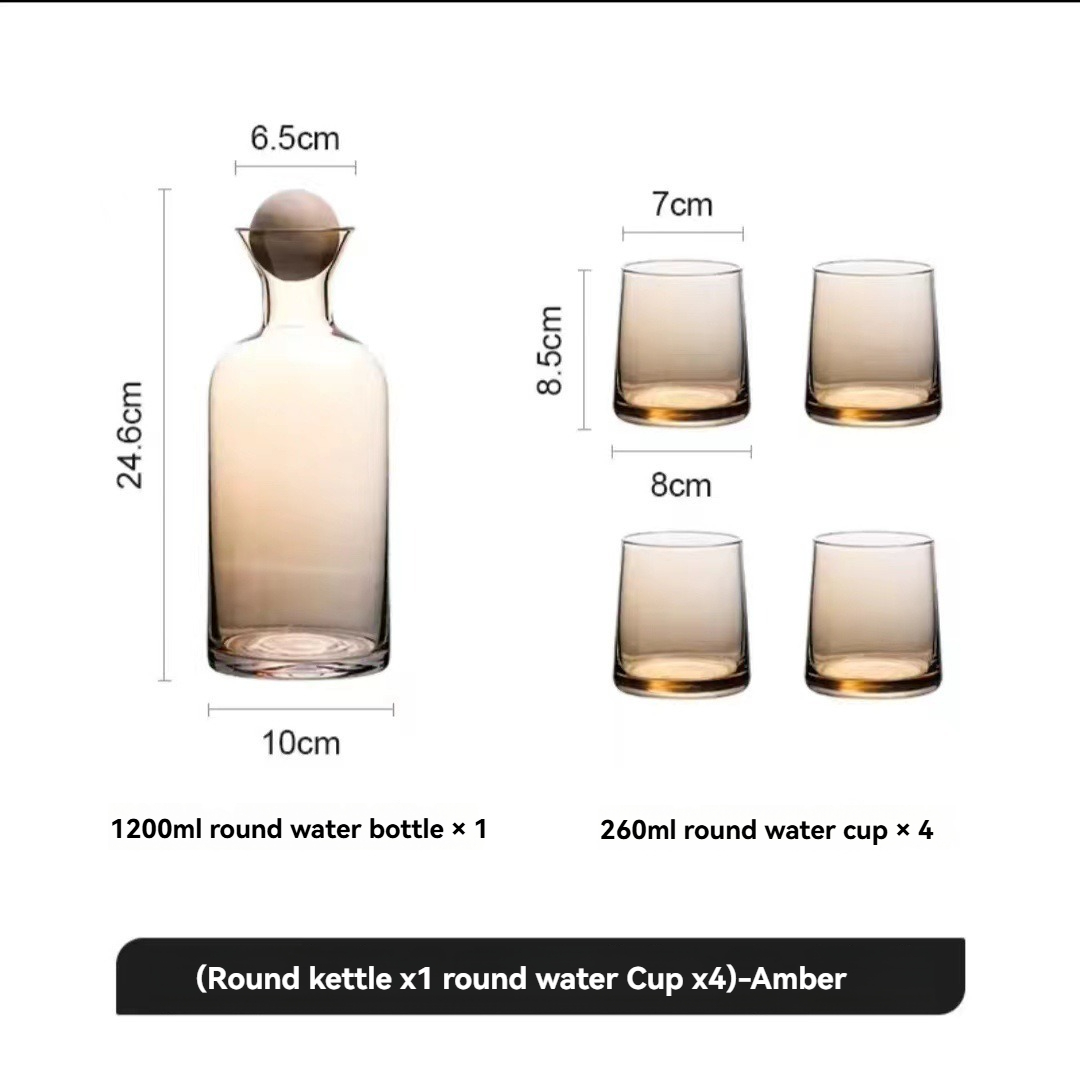 Amber-1 Kettle+4 Cups