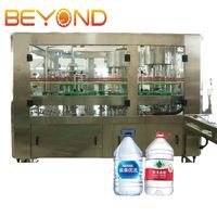 Machine automatique de production de remplissage et de capsulage d'eau de bouteille 5-10L