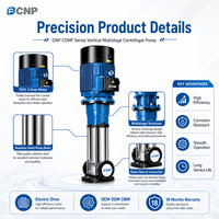 CNP CDMF Seri 2 tiang Ip55 Tefc Motor vertikal multitahap pompa sentrifugal untuk catu air sistem pemadam kebakaran
