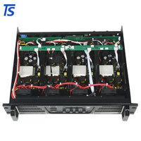 Amplificateurs audio de scène professionnels haute puissance DSP4.12 4*1600W avec boîtier métallique pour spectacles sonores en direct, systèmes d'équipement DJ