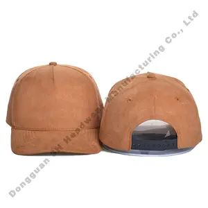 Wholesale Adjustable Curved Brim Plain 5 Panel Sports Dad Cap For Unisex Custom Bank Suede Baseball Caps Hats