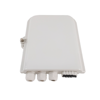 Scatola di Distribuzione FTTH 3 Ingressi 8 Uscite, Splitter PLC 1*8, Scatola di Distribuzione Fibra Ottica 8 Porte FTTH NAP per Telecomunicazioni Esterne