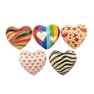 Cuore in Metallo di Alta Qualità con Suono Dipinto a Mano Stile Cinese Design Personalizzato Cuore Colorato - Product Image 1