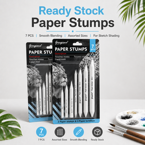 Giorgione 7 Pièces Tortillons en Papier Professionnels pour le Dessin, le Fusain et le Pastel – Fournitures Artistiques - Product Image 1