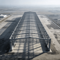 Bâtiment d'usine en structure acier Q355B Zhongyue, haute résistance, résistant aux tremblements de terre, pour usine de fabrication et entrepôt, durée de vie 50 ans