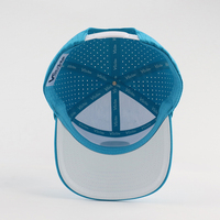Casquette de golf snapback 7 panneaux en polyester dobby Oxford 100% personnalisée de haute qualité, motif léopard, visière incurvée, perforée à pois