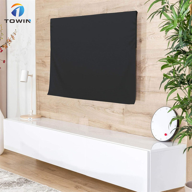 Dustproof and Scratch Durable Fabric Protector Resistant Screen Guard Indoor Tv Cover With Easy-Fit Design and Remote