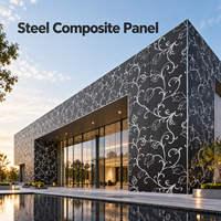 Panneau composite en acier 1220x2440mm avec finition couleur champagne pour revêtement de cloison de bureau