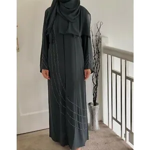 Wholesale High Quality Modest Abaya Dress Maxi Islamic Robe Burka Hijab Kaftan Clothing Gown