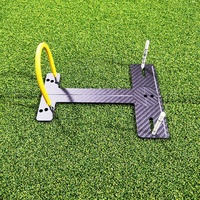 SwingPerfect Golf Putting Gate 3 Pack Arche de putting en métal flexible avec ligne de départ et contrôle de la vitesse, aide à l'entraînement portable pour intérieur et extérieur