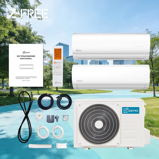 ZERO Ductless Mini Split DC Inverter Air Conditioner Variable Frequency Wall-Mounted with R32 Refrigerant for RV & Household Use