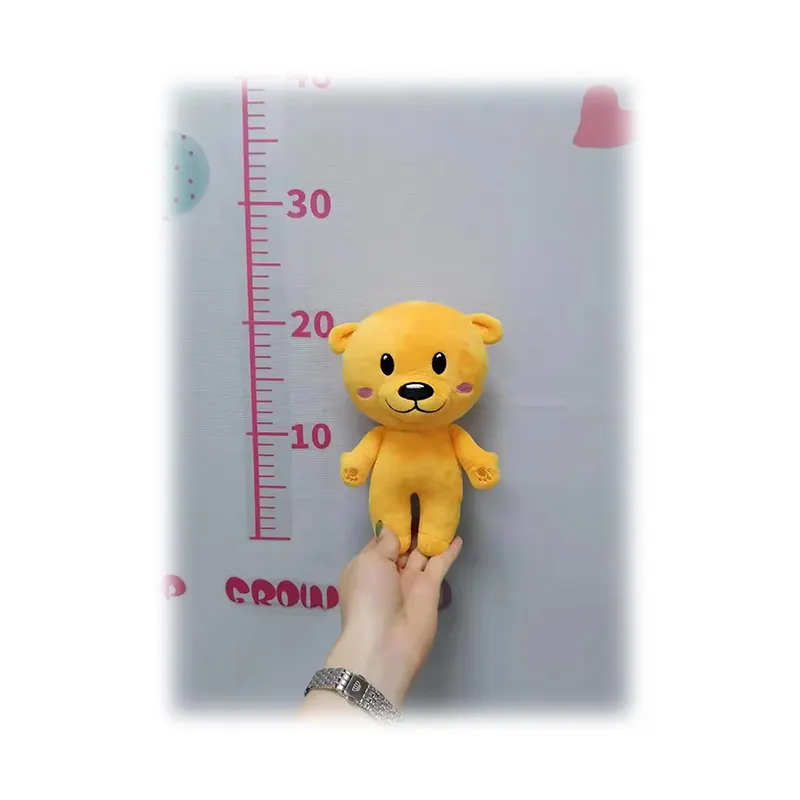 Original Custom Soft Cuddly Adorable Plush Animal Yellow Little Bear Stuffed Toy