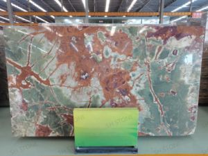 Losas de Ónix Verde Afgano Multicolor UnionStone, Ónix Translúcido Natural Retroiluminado, Mármol Verde Pakistaní Moderno Pulido para Villa - Product Image 6