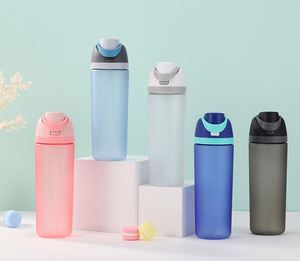 High-End ABS Sports Cup Large-Capacity Insulated Double <b>Straw</b> Fruit Design Outdoor Water Bottle for Men Women - Product Image 1