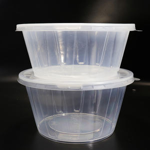 Cuencos de plástico desechables transparentes pequeños y modernos Tapa Ecológica Embalaje para llevar para microondas Camping Técnica de PP personalizada - Product Image 3