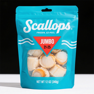 ถุงบรรจุอาหารทะเลแช่แข็งแบบพรีเมียม ถุงพลาสติกใสชนิด LLDPE สำหรับซีลสูญญากาศ เหมาะสำหรับกุ้งและอาหารทะเลอื่นๆ เช่น ปลาแซลมอน - Product Image 3