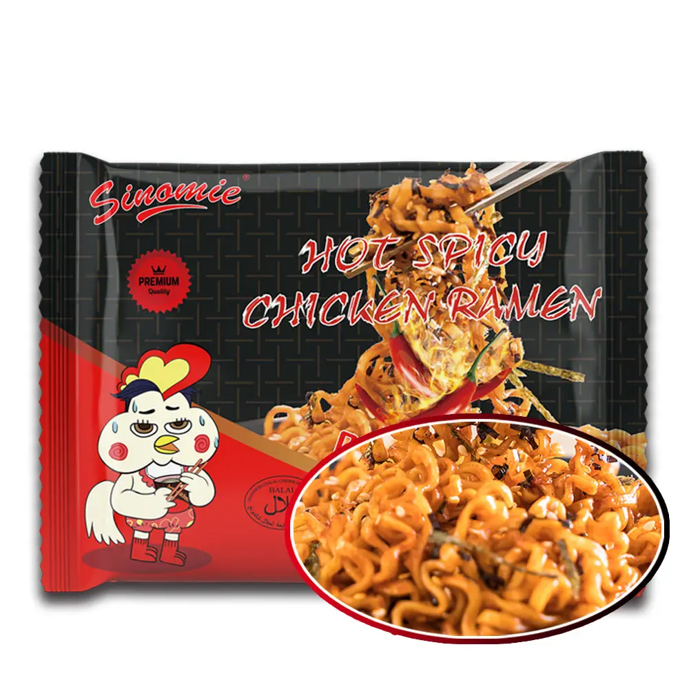 Hot Selling Korean Style Fast Food MIOJOS COREANO Hot Spicy Chicken Instant Bag Noodle