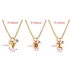 माइक्रोसी तिरनिश मुक्त गहने स्टेनलेस स्टील वाटरप्रूफ आभूषण 18k सोने की प्लेटेड सिरेमिक पेरेंट डिय हार क्लैंप - Product Image 4