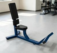 Banc utilitaire commercial réglable à 75 degrés en acier avec cadre en acier au carbone pour usage professionnel en salle de sport