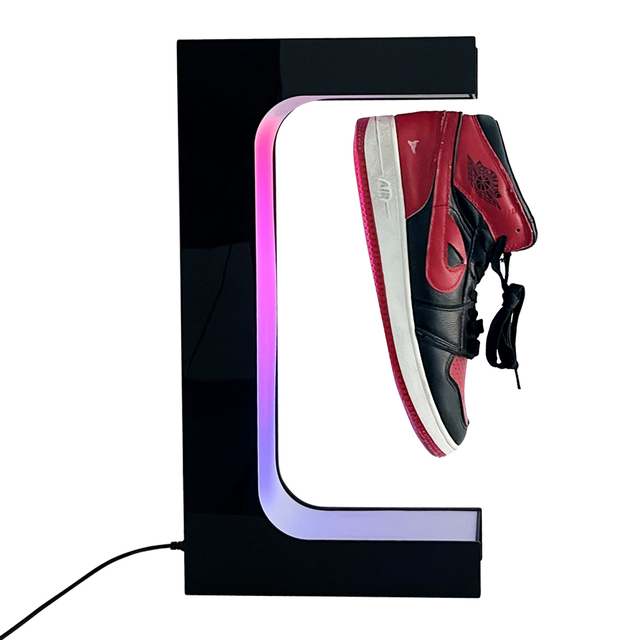 Acrylic Rotating Levitating Magnetic Floating Shoe Display Stand for Rack