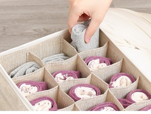 Giá Rẻ Nhất Đồ Lót Tie Áo Ngực Vớ Hộp Lưu Trữ Với Bìa Có Thể Gập Lại Vải Dưới Dây Kéo Bộ Lưu Trữ Túi Cho Nhà Sử Dụng Hàng Ngày - Product Image 6