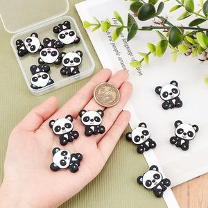 <b>Silicone</b> <b>Beads</b> Panda Large Hole Flat DIY Beading Jewelry Accessories Personalized Trendy Jewelry - Product Image 4