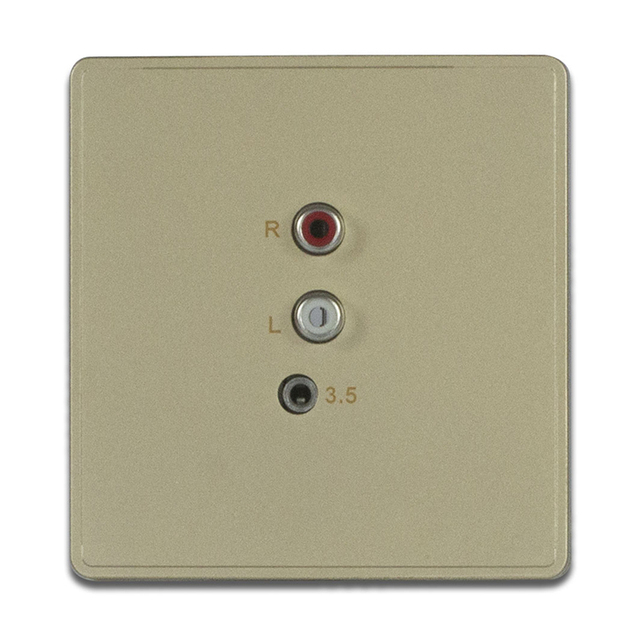 TianLai86 Standard Smart Home System RCA and 3.5 AUX Jack Input Wall Audio Panel Easy Connection