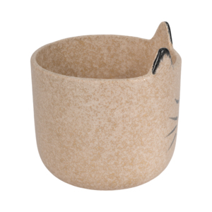 Pot de fleurs en céramique stoneware en forme de chat, pour décoration intérieure et extérieure - Product Image 4