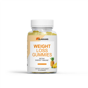 Gummies Minceur Marque Blanche avec Vitamine B12 et Folate <span class=keywords><strong>pour</strong></span> Détox, Soutien Immunitaire et Énergie – 60 Comprimés – Complément Alimentaire - Product Image 1